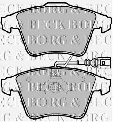 BORG & BECK bbp2144 -  Комплект тормозных колодок, дисковый тормоз
